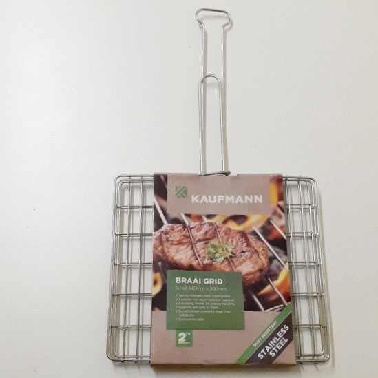 Kaufmann Braai Grid S/Steel Small 34CM X 30CM -