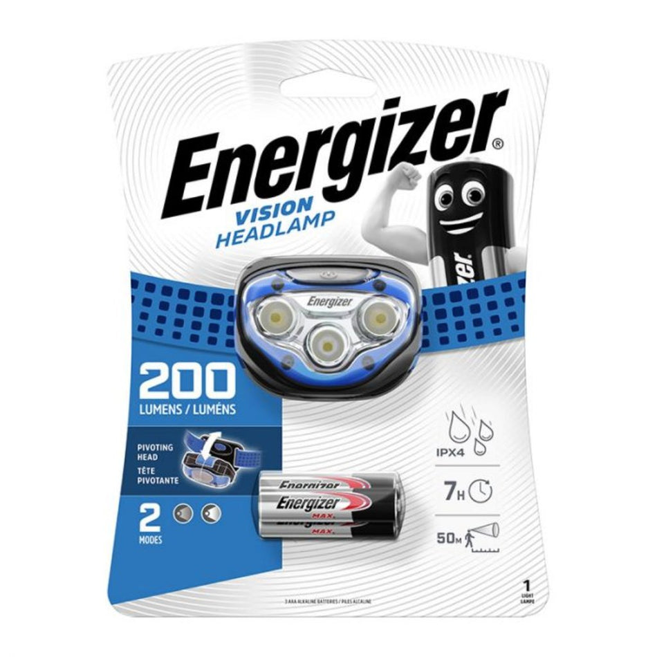Energizer Headlight Vision HD 200 Lumens
