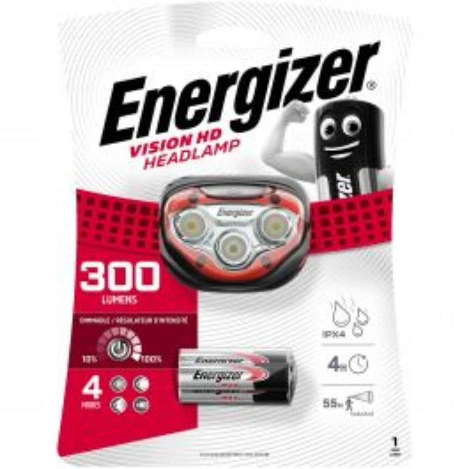 Energizer Headlight Vision HD 300 Lumens -