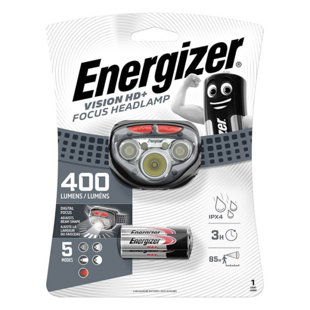 Energizer Headlight Vision HD + Focus 400 Lumens -
