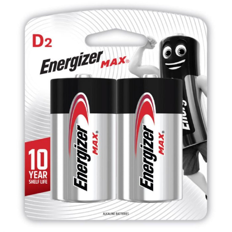 Energizer Battery Max D 2'S
