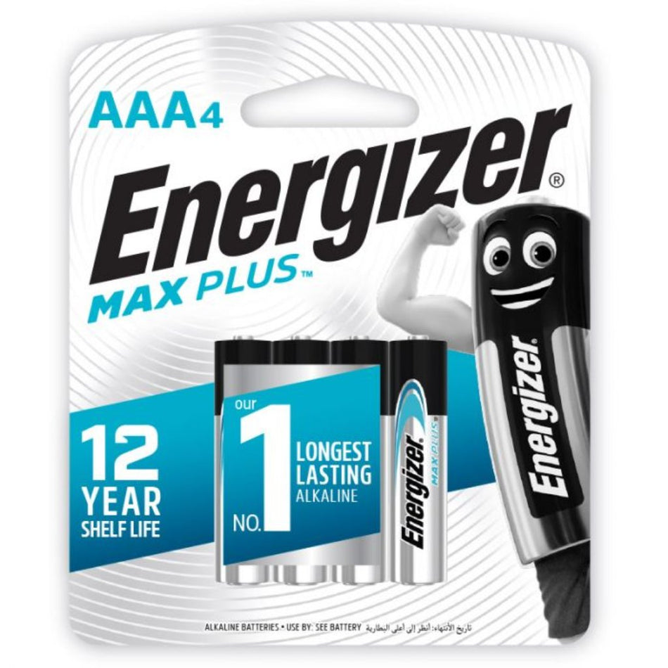 Energizer Battery Max Plus AAA 4'S