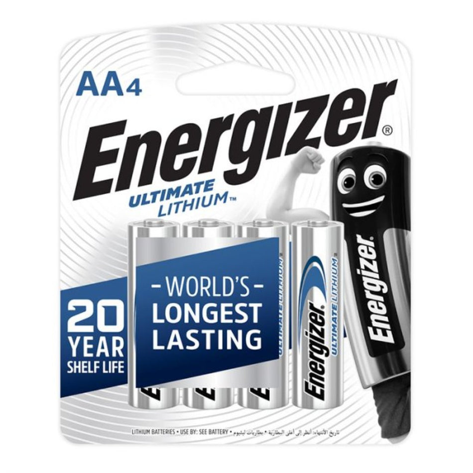Energizer Battery Ultimate Lithium AA 4'S