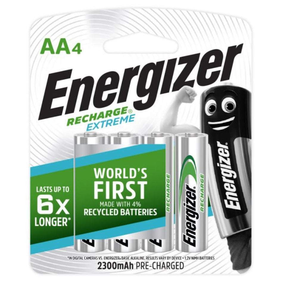 Energizer Battery Recharge Extreme AA 4'S