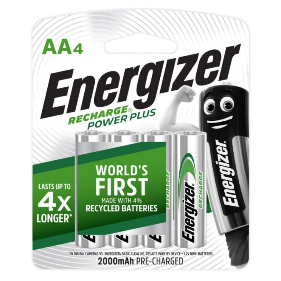 Energizer Battery Recharge Powerplus AA 4'S