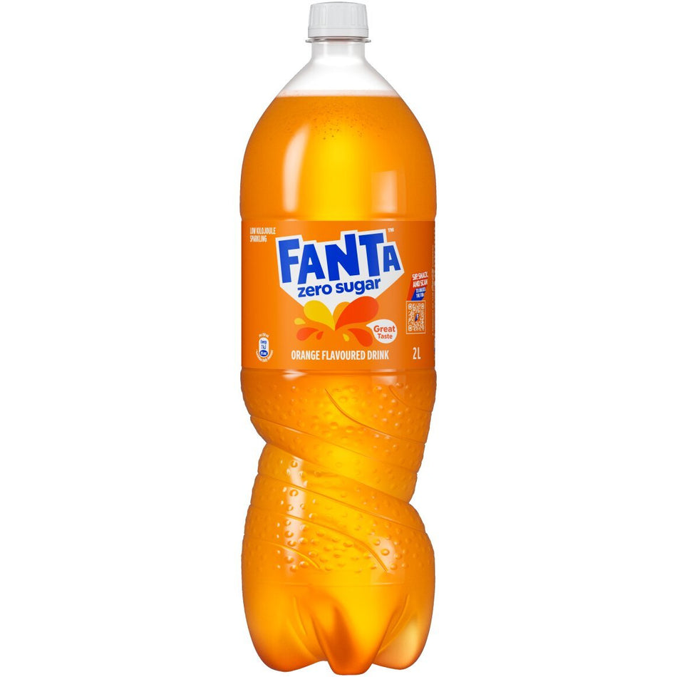 Fanta Soft Drink Orange Zero 2L