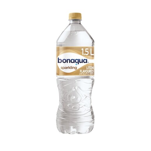 Bonaqua Sparkling Water 1.5L Litchi