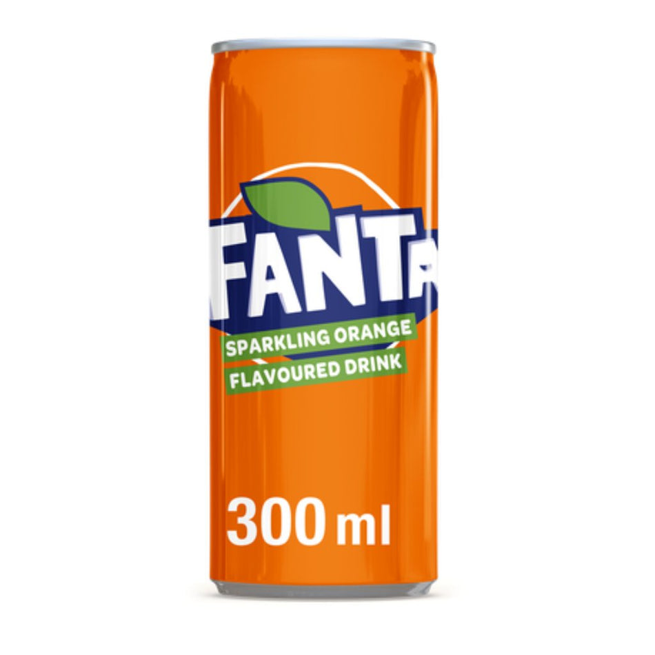 Fanta Soft Drink Orange Can 300ML
