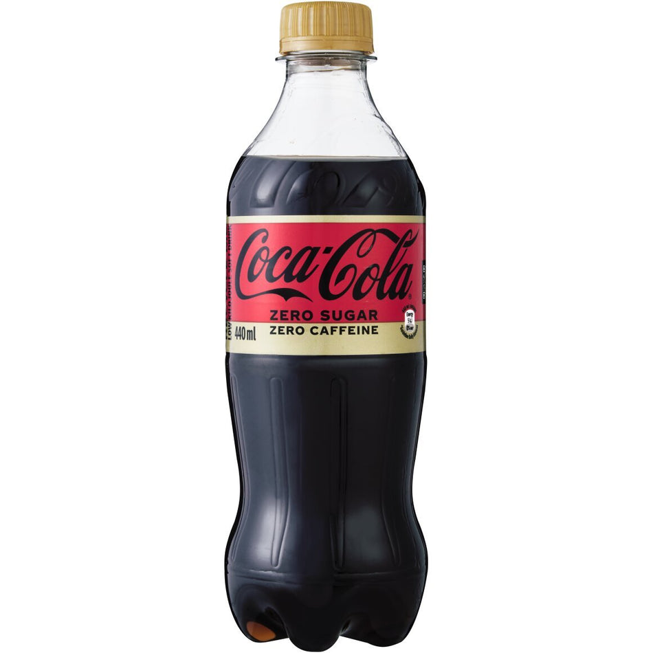 Coca Cola Soft Drink Zero Sugar Zero Caffeine 440ML