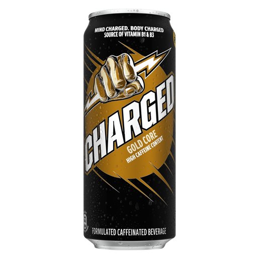 Charged Gold Core High Caffeine Drink 500ml