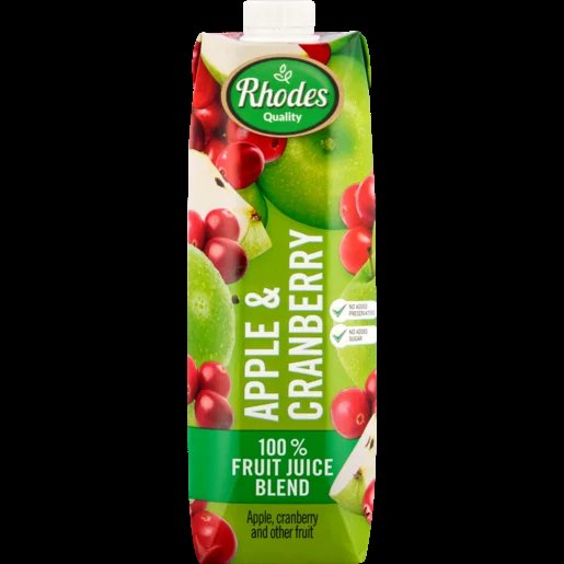 Rhodes Fruit Juice Apple & Cranberry 1l
