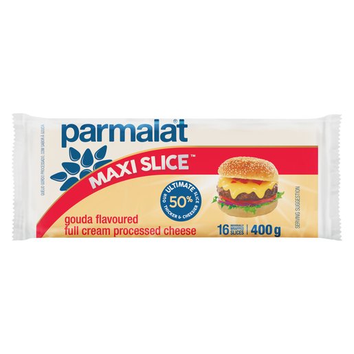 Parmalat Maxi Slice Gouda Flavoured Full Cream Processed Cheese Slices 400g
