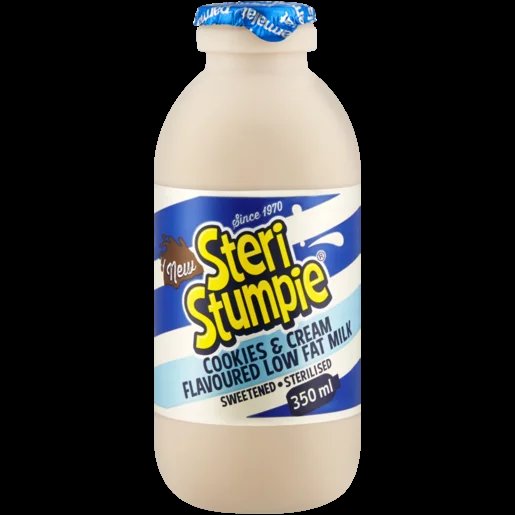 Steri Stumpie Cookies & Cream Flavoured Low Fat Milk 350ml