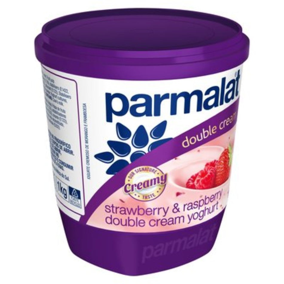 Parmalat Yoghurt Dubble Cream Strawberry & Raspberry 1KG