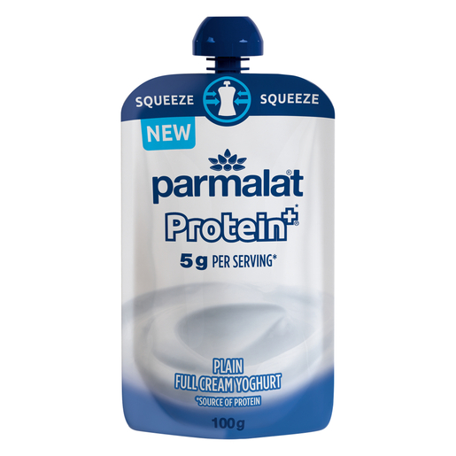 Parmalat Protein Plain Full Cream Yoghurt Puoch 100g