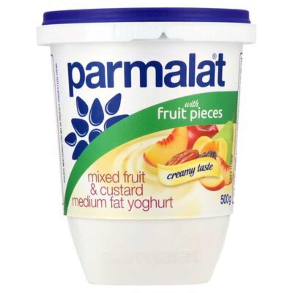 Parmalat Yoghurt Mixed fruit & Custard 500G