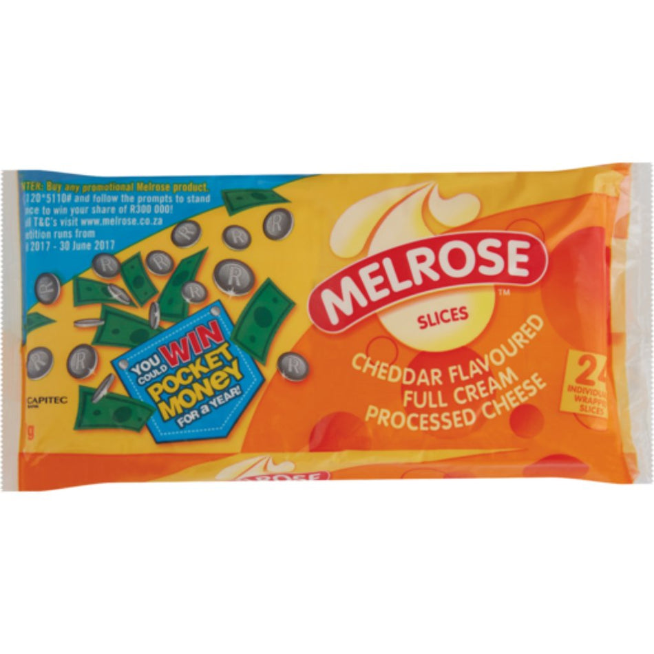 Melrose Cheese Cheddar Slices 400G