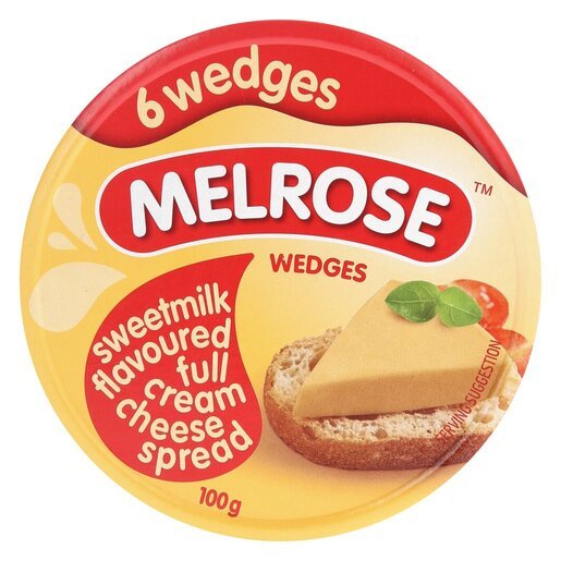 Melrose Cheese Wedges Sweetmilk 100g