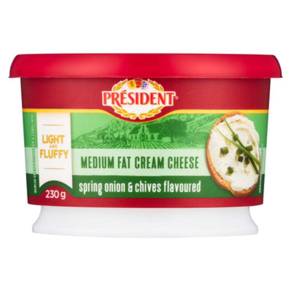 President Cream Cheese Spring Onion & Chives 230G
