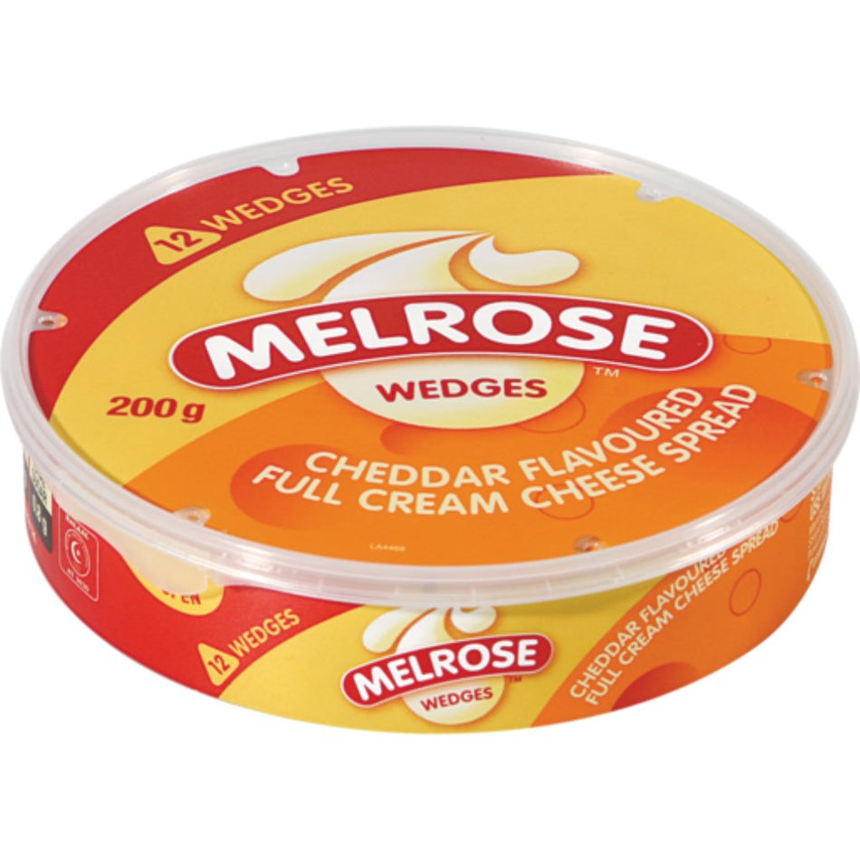 Melrose Spread Cheddar Wedges 200G