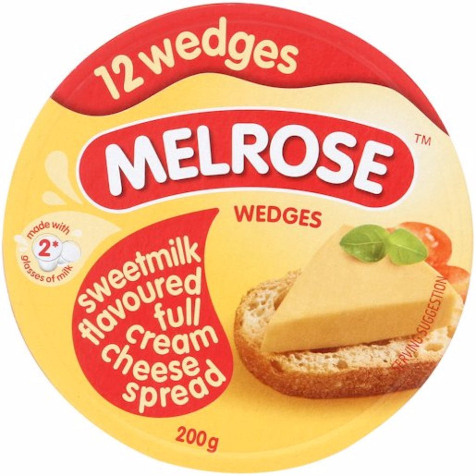 Melrose Spread Sweetmilk Wedges 200G