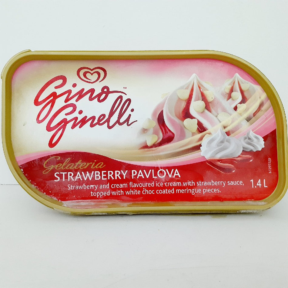 Ola Ice Cream Gino Ginelli Strawberry Pavlova 1.4L