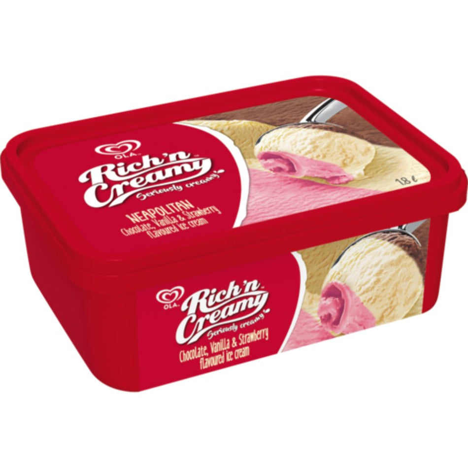 Ola Ice Cream Rich 'n Creamy Neapolitan 1.8L