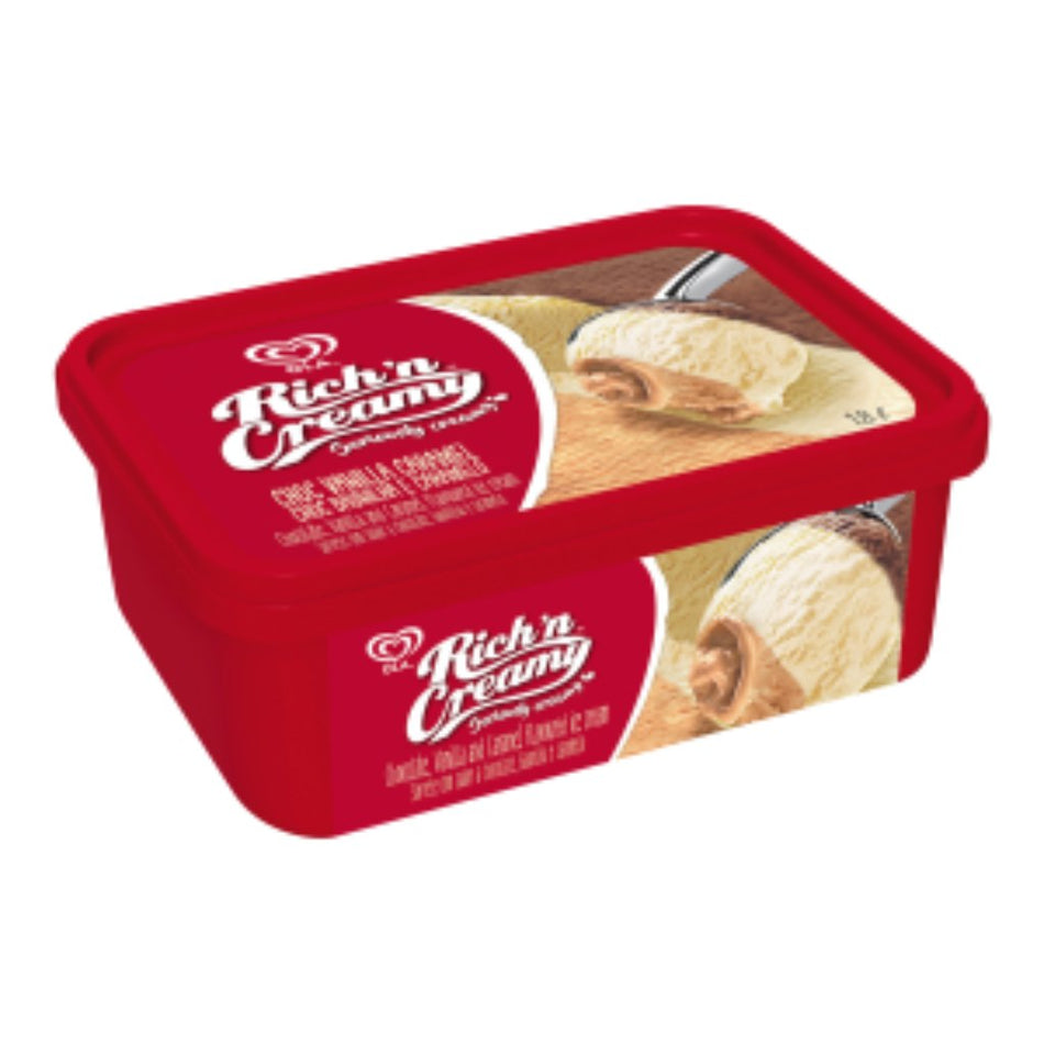 Ola Ice Cream Rich 'n Creamy Choc Vanilla Caramel 1.8L