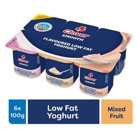 Clover Classic Yoghurt Smooth 6'S Mix Fruit
