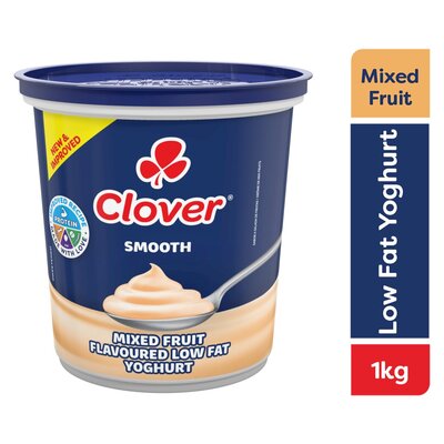Clover Classis Yoghurt Smooth 1KG Mixed fruit