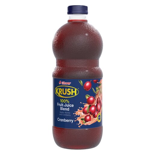 Clover Krush 100% Fruit Juice 1.5L Cranberry