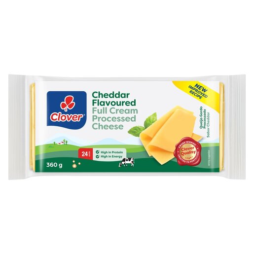 Clover Processed Cheese Cheddar 360G 360G