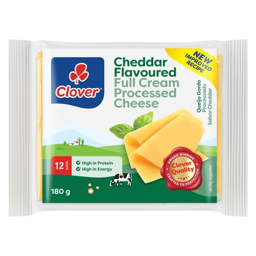 Clover Processed Cheese Cheddar 180G 180G