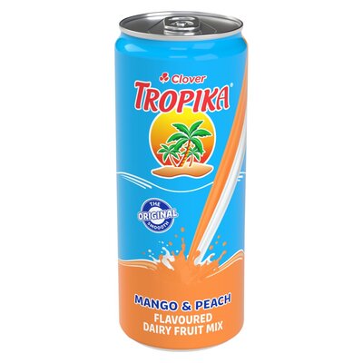Clover Tropika Juice Can 330ML Mango Peach