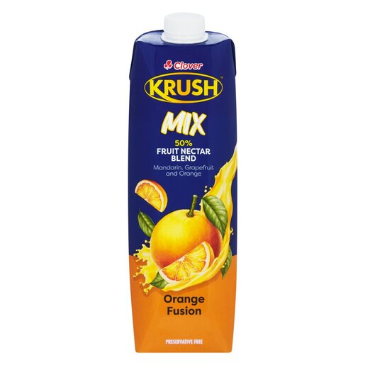 Clover Krush UHT 50 % Mix 1L Orange Fusion