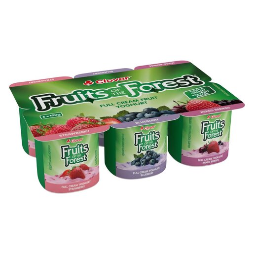 Fruit Of Forrest Yoghurt 6 'S Strawberry,Mixed Berry & Blueberry