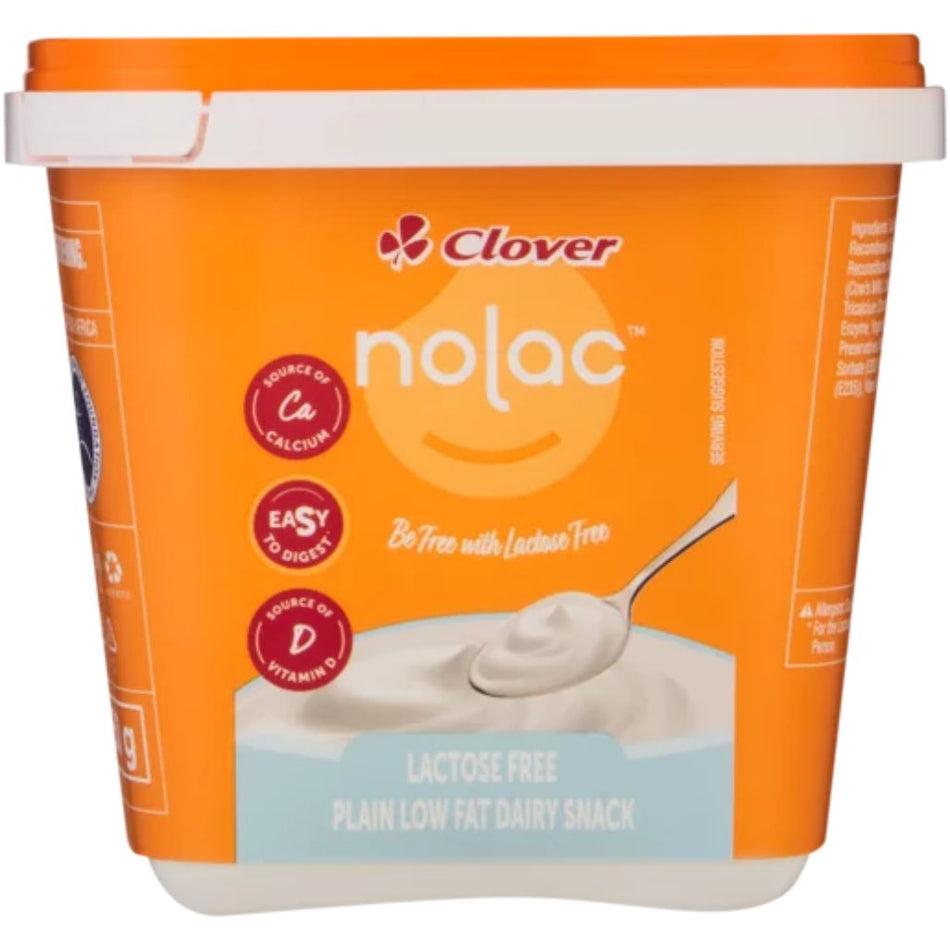 Clover Nolac Lactose Free Yoghurt Plain 750G