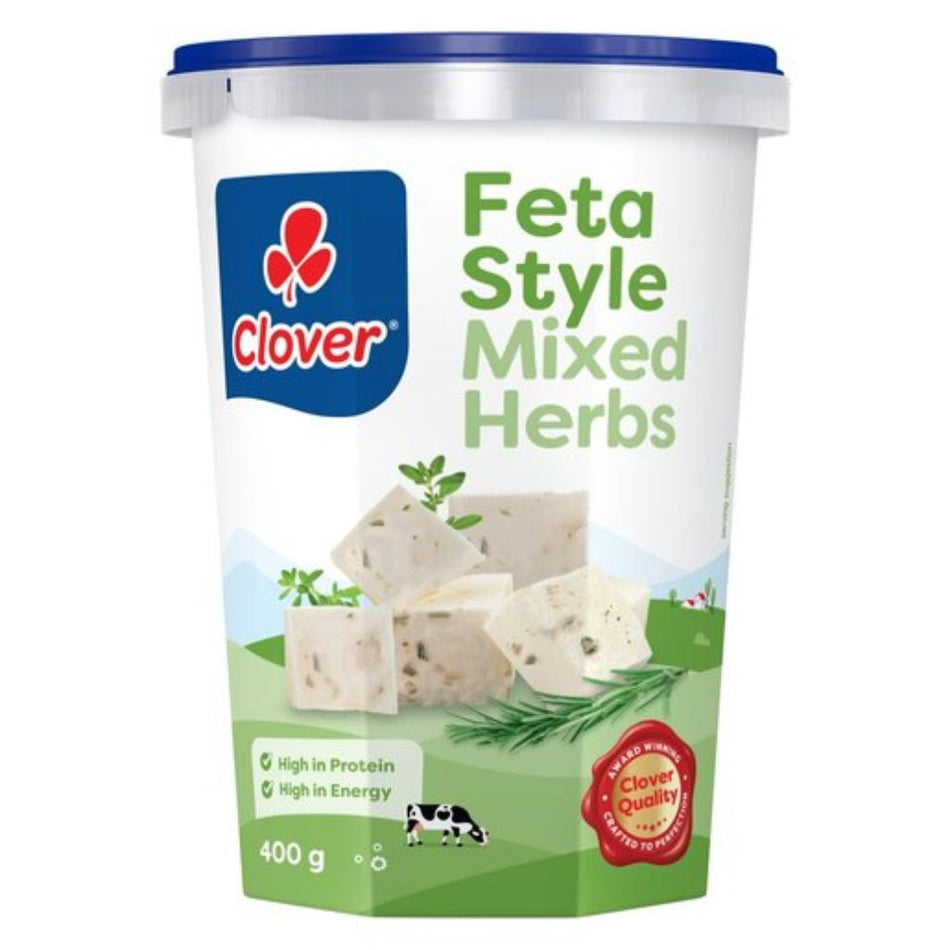 Clover Feta Cheese Herb 400G