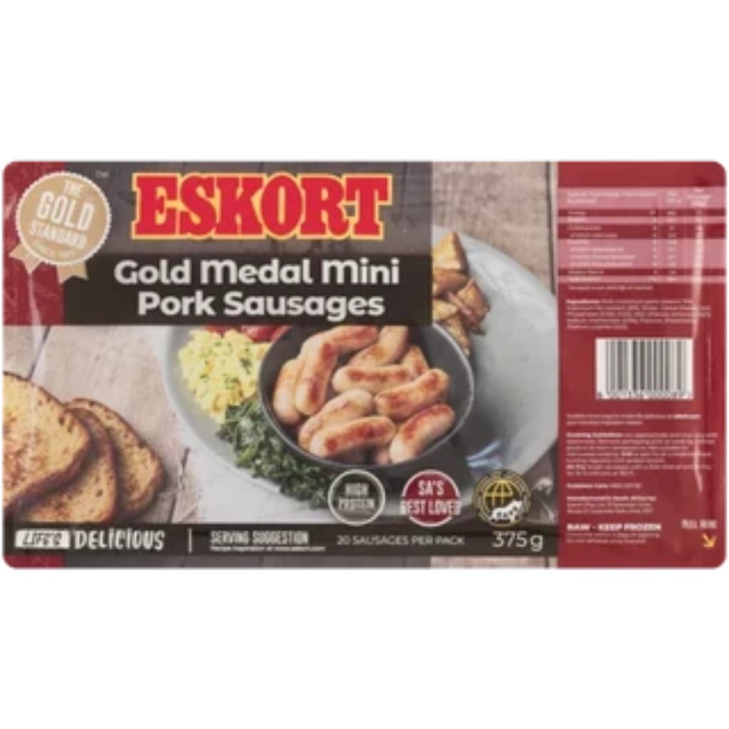 Eskort Mini Pork Sausages 375G DEFAULT TITLE