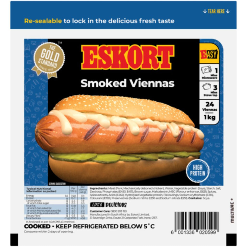Eskort Viennas Smoked 1KG