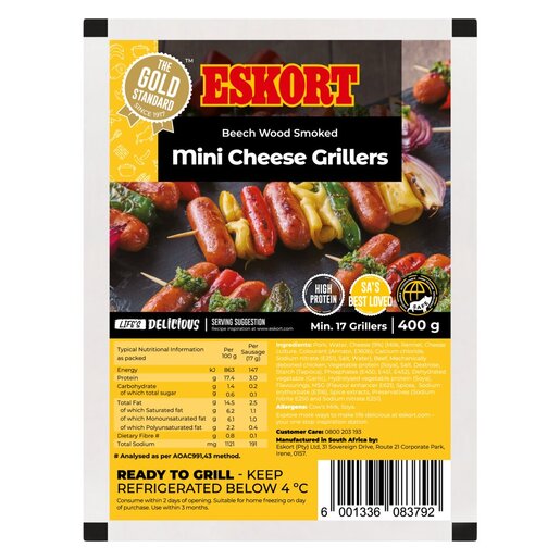 Eskort Sausages Mini Cheese Griller 400G NONE
