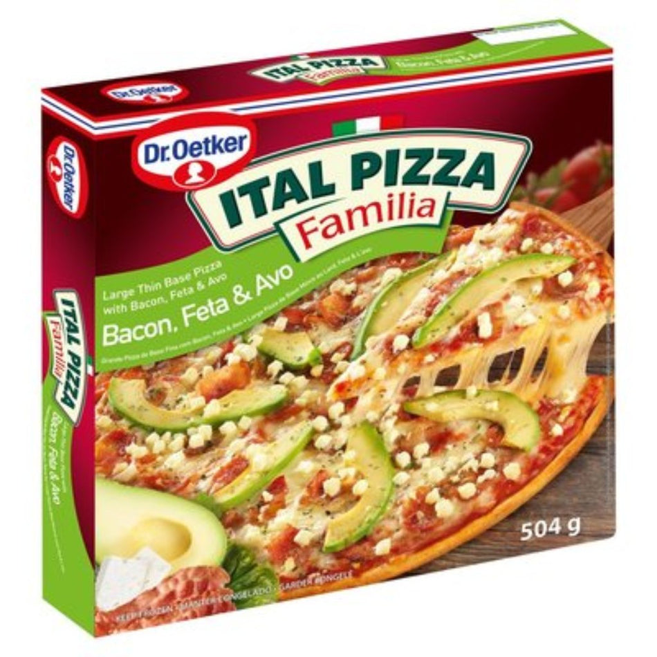 Dr. Oetker Familia Pizza Bacon,Feta & Avo 504G