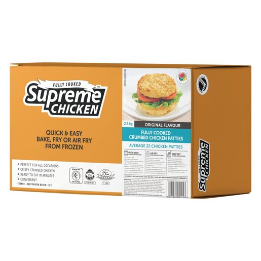 Supreme Burgers Crumbed Chicken 2.5KG