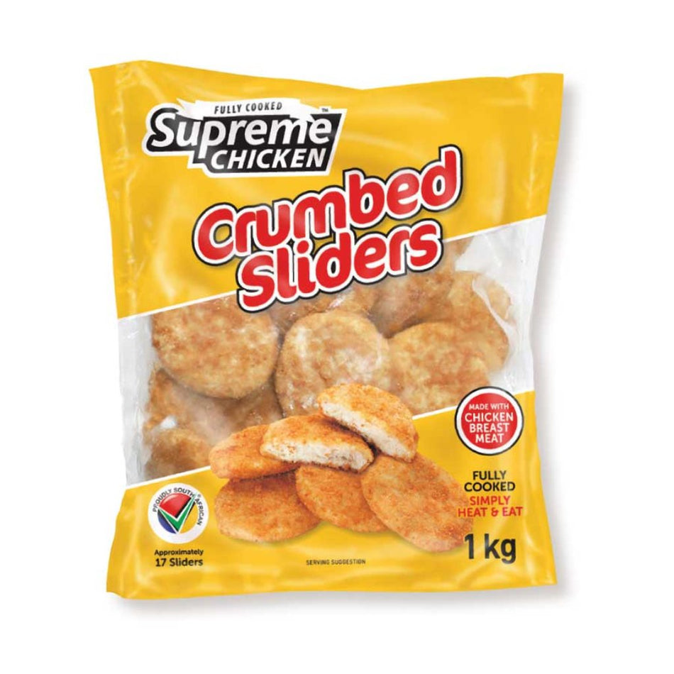 Supreme Sliders Crumbed Chicken