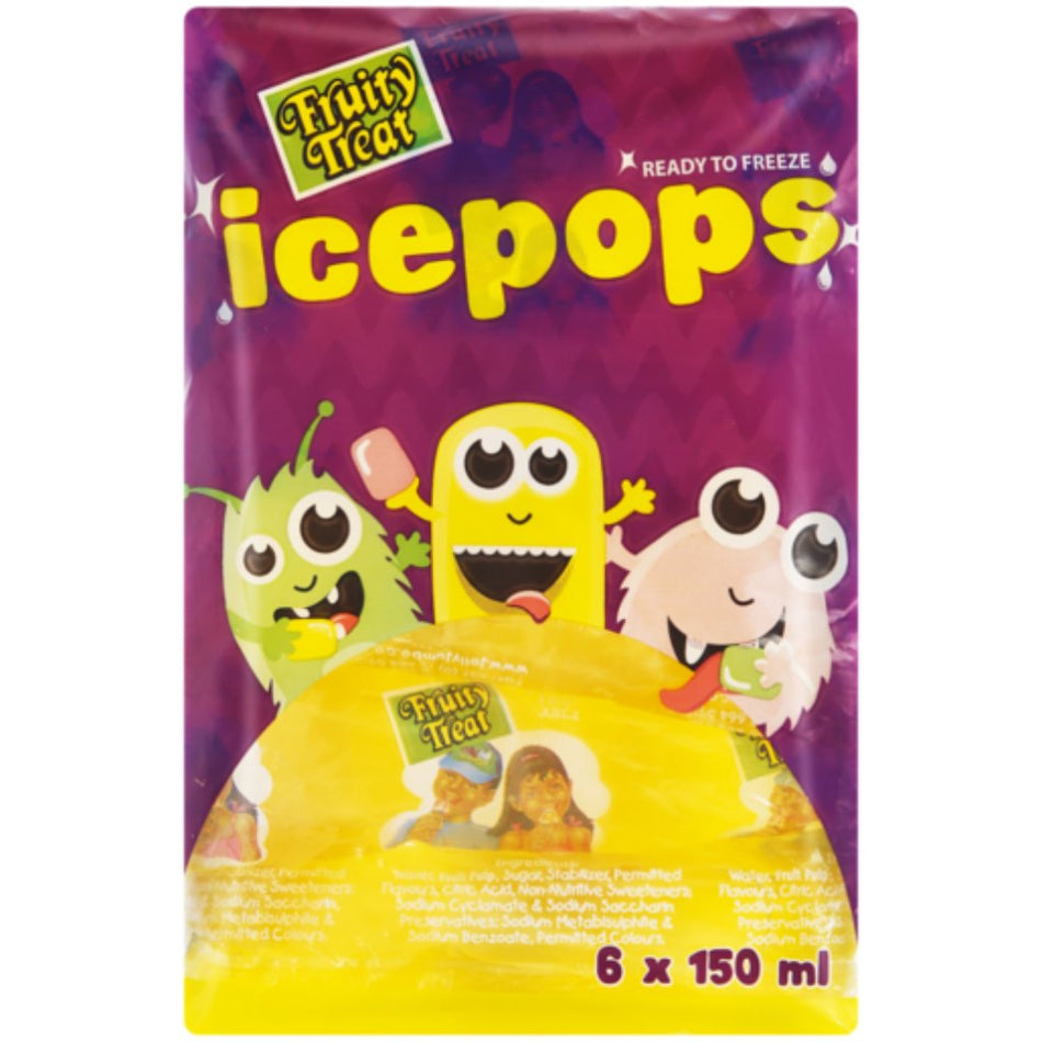 Fruity Treat Ice Pops Orange 150ML