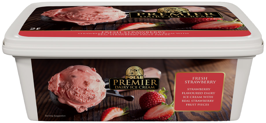 Polar Tub Ice Cream Fresh Strawberry 2l