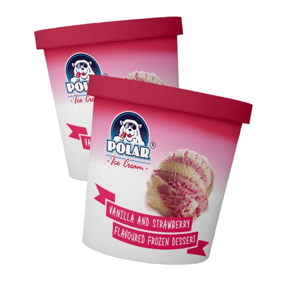 Polar Vanilla & Strawberry Ice Cream 500ML