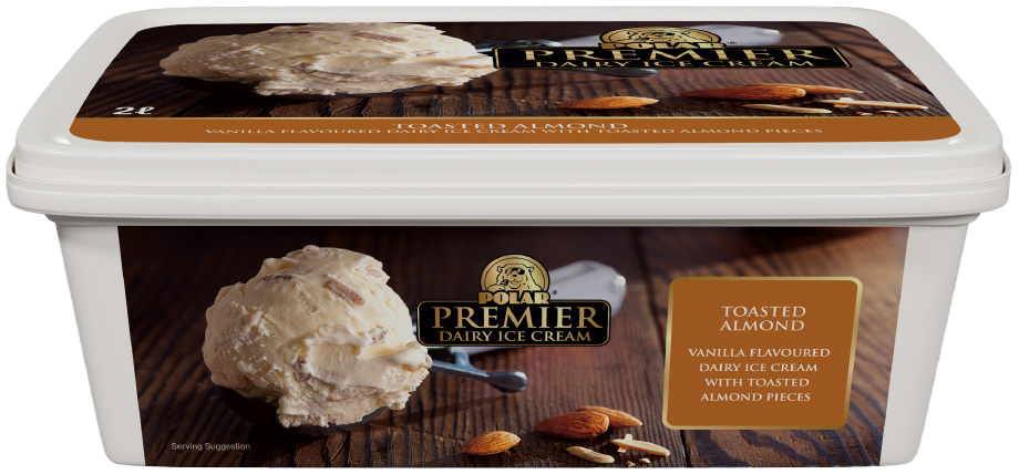 Polar Tub Ice Cream Toasted Almond 2l