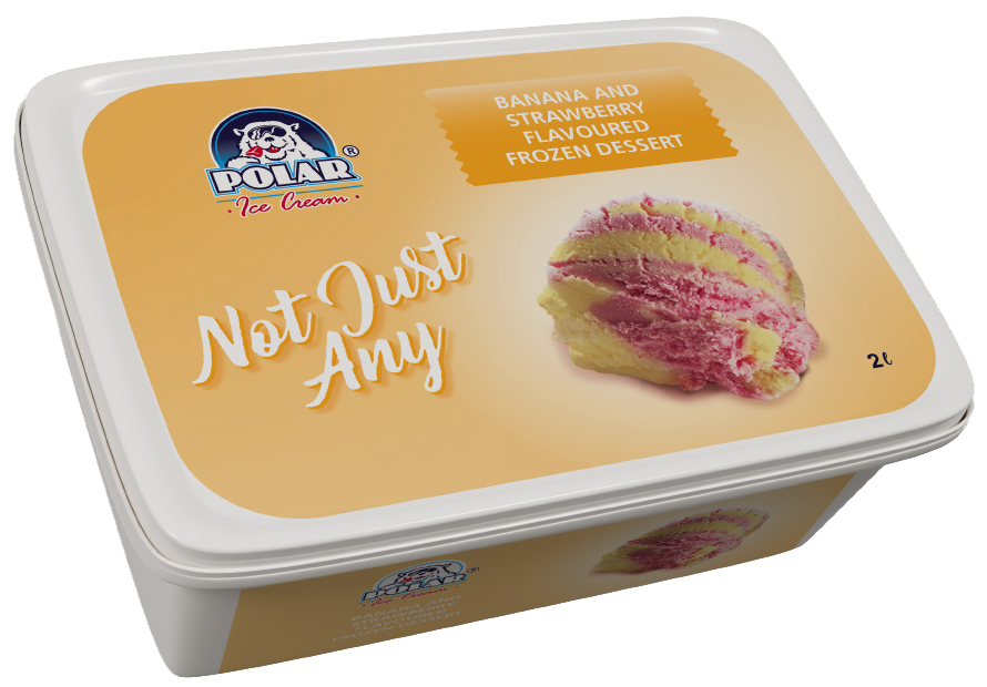 Polar NJA Ice Cream Banana Strawberry 2l