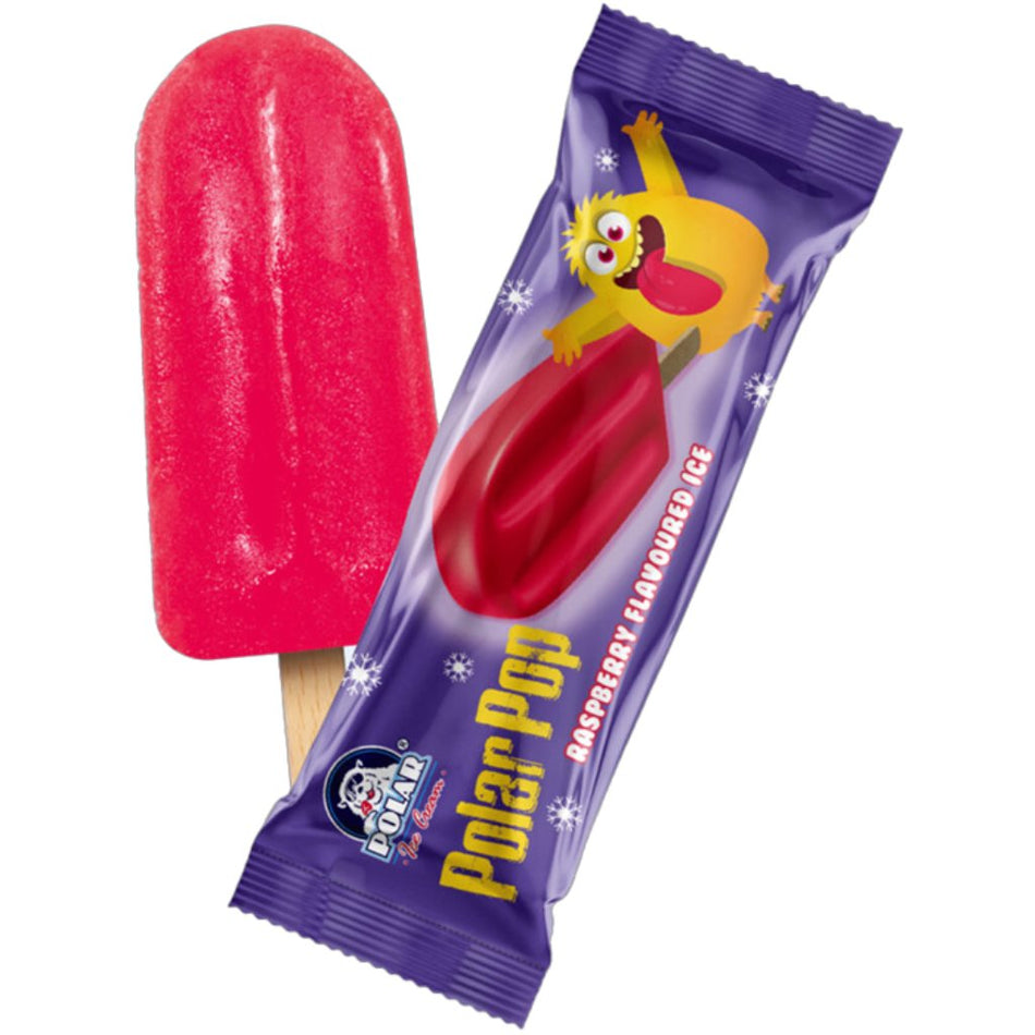 Polar Raspberry Ice Cream Popsicle